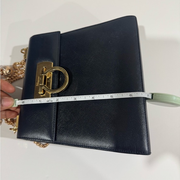 Salvatore Ferragamo Crossbody Bag with Gold Hardware. - Picture 9 of 9